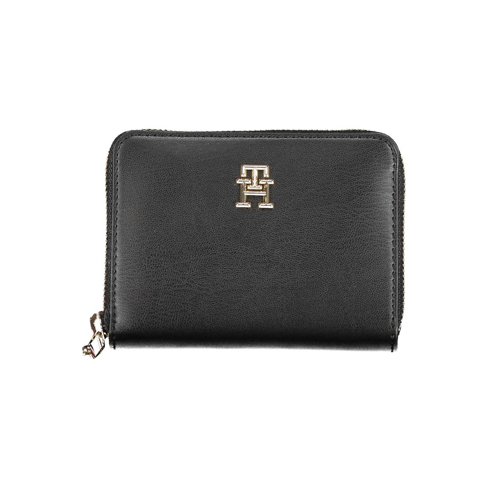 Tommy Hilfiger Black Polyethylene Women Wallet $181.00 Tommy Hilfiger Luzworld