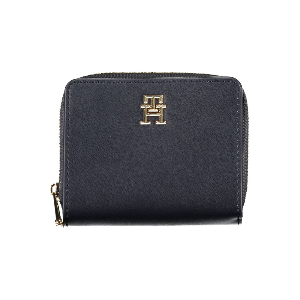 Tommy Hilfiger Sleek Blue Polyethylene Wallet $190.00 Tommy Hilfiger Luzworld