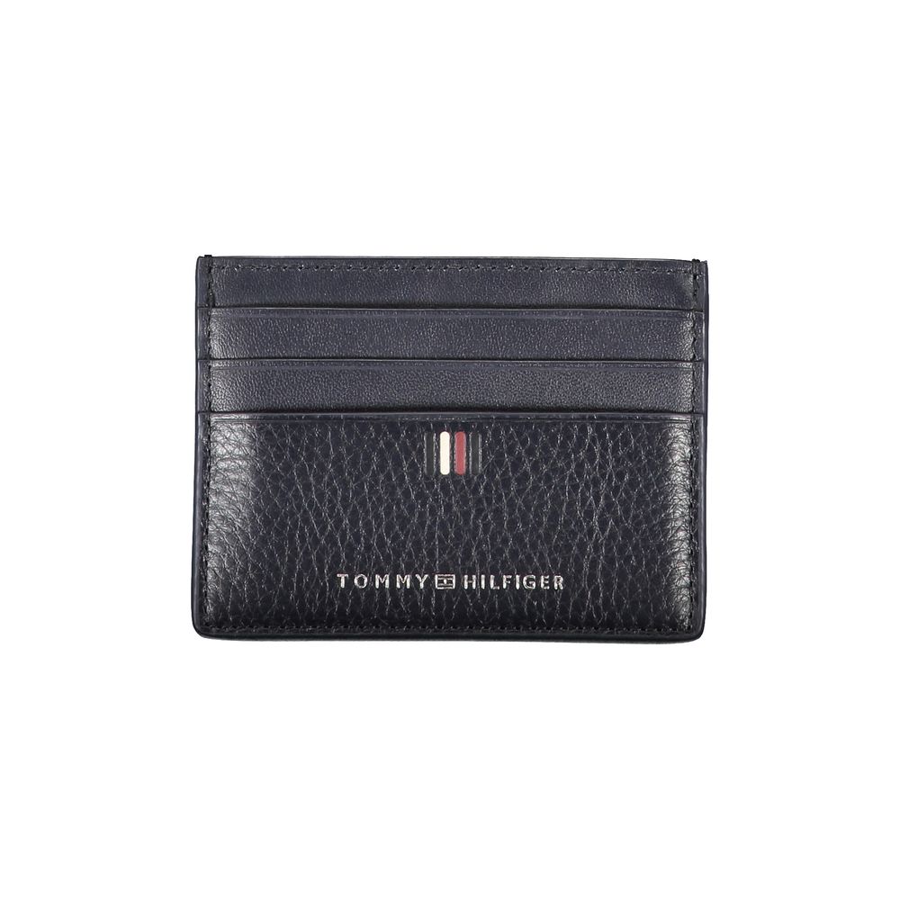 Tommy Hilfiger Sleek Blue Leather Card Holder with Contrast Details $154.00 Tommy Hilfiger Luzworld