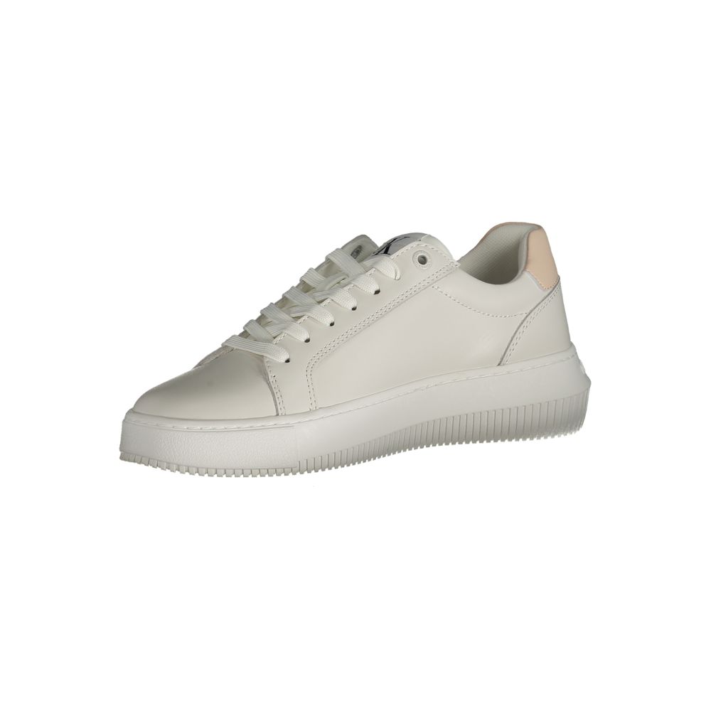 Calvin Klein White Polyester Sneaker $290.00 Calvin Klein Luzworld