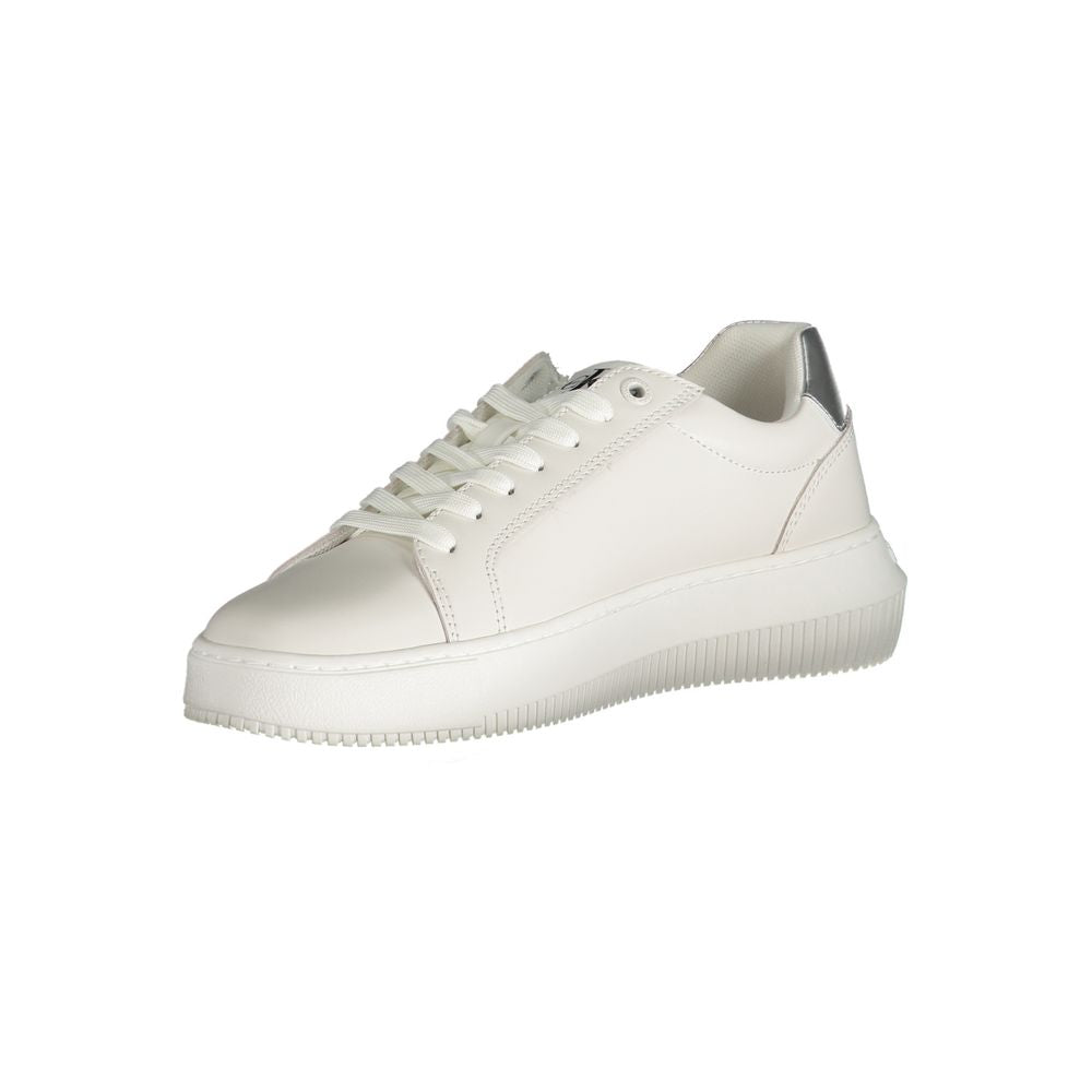 Calvin Klein White Polyester Sneaker $290.00 Calvin Klein Luzworld