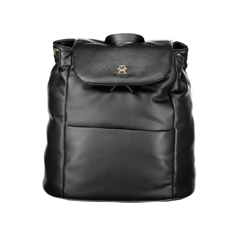 Tommy Hilfiger Black Polyester Women Backpack $510.00 Tommy Hilfiger Luzworld