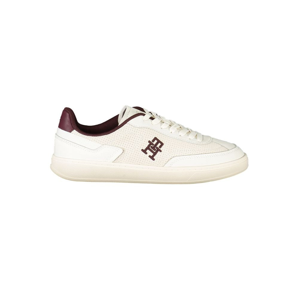 Tommy Hilfiger Beige Leather Women Sneaker $259.00 Tommy Hilfiger Luzworld