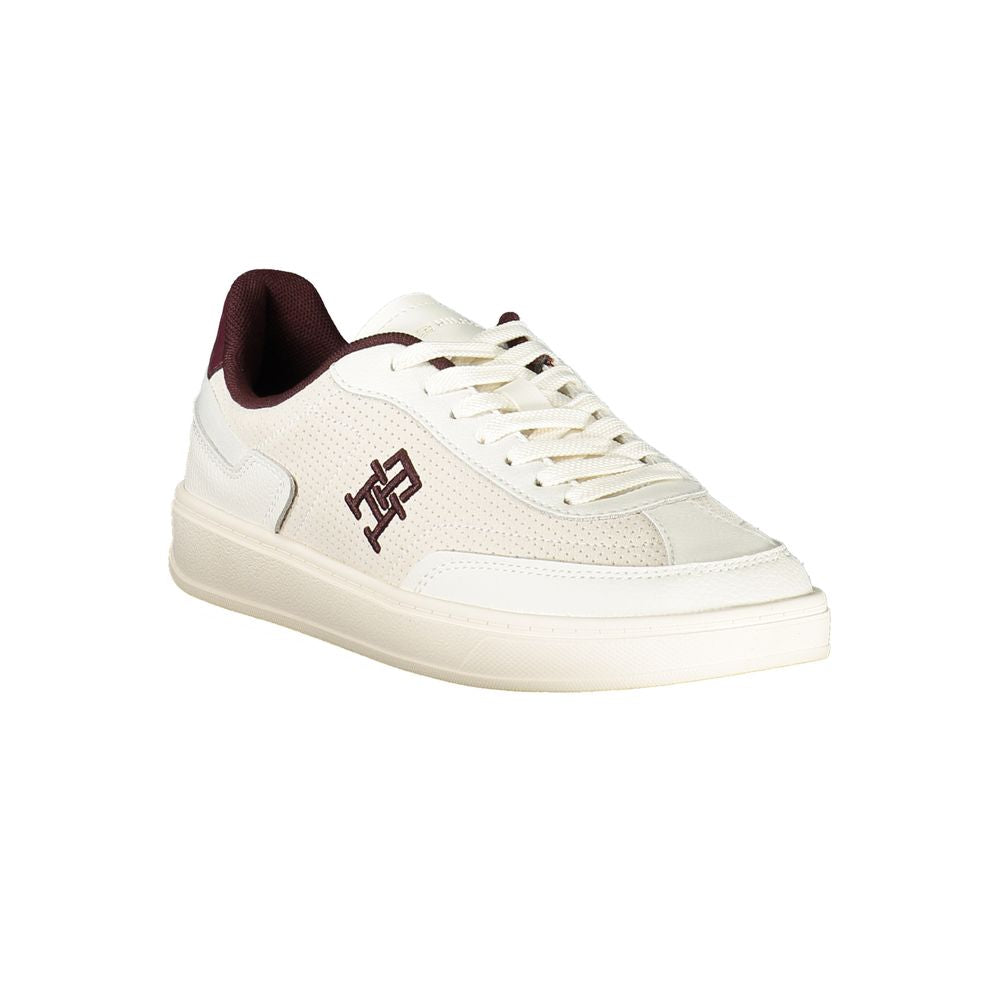 Tommy Hilfiger Beige Leather Women Sneaker $259.00 Tommy Hilfiger Luzworld