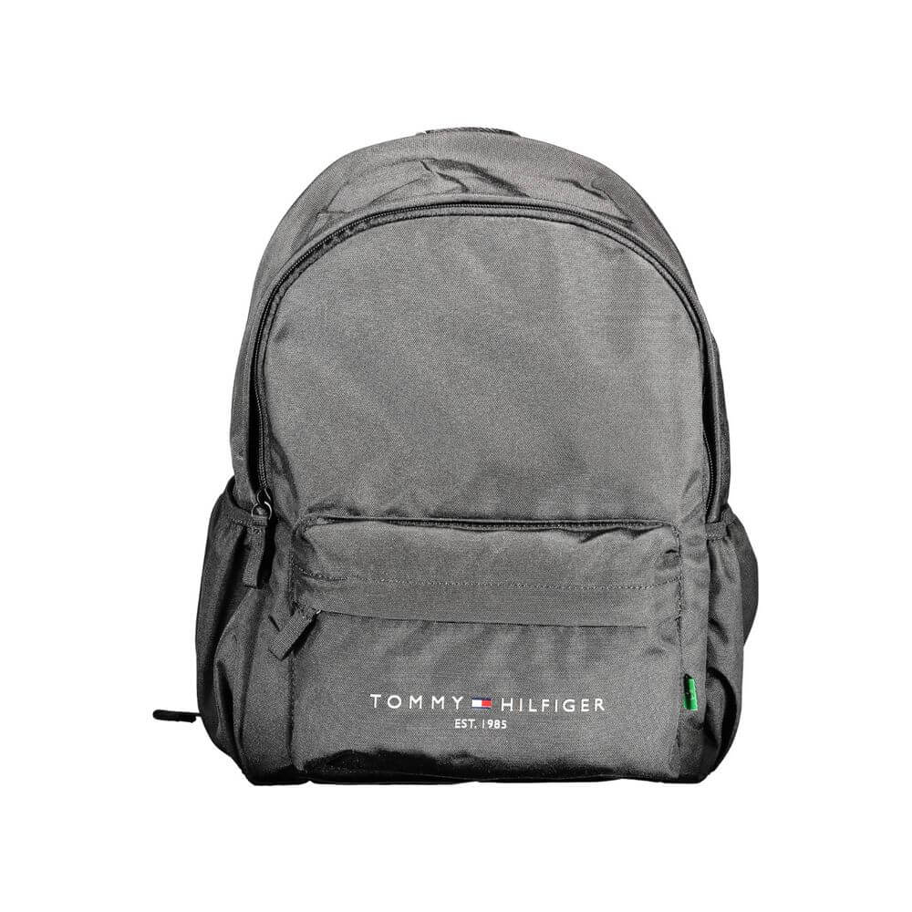 Tommy Hilfiger Black Polyester Men Backpack $184.00 Tommy Hilfiger Luzworld