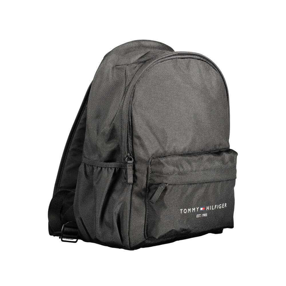 Tommy Hilfiger Black Polyester Men Backpack $184.00 Tommy Hilfiger Luzworld
