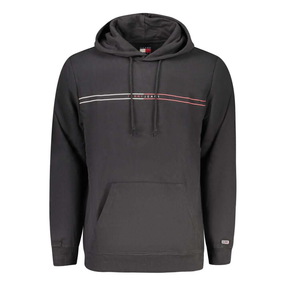 Tommy Hilfiger Black Cotton Men Sweater $221.00 Tommy Hilfiger Luzworld