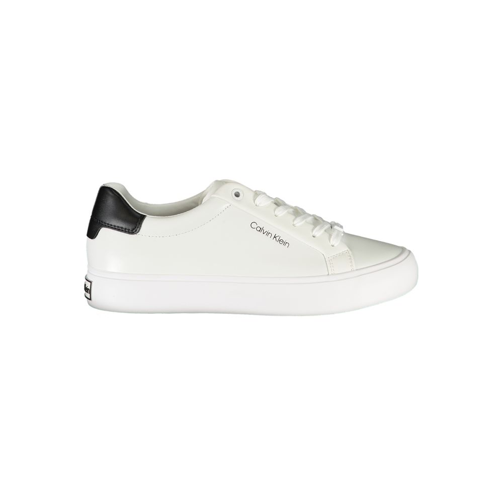 Calvin Klein White Polyester Sneaker $271.00 Calvin Klein Luzworld