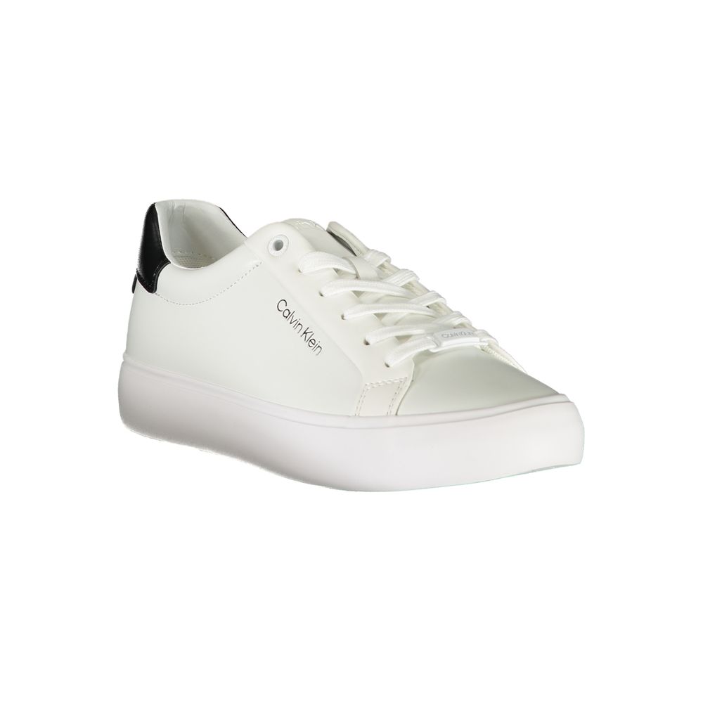 Calvin Klein White Polyester Sneaker $271.00 Calvin Klein Luzworld