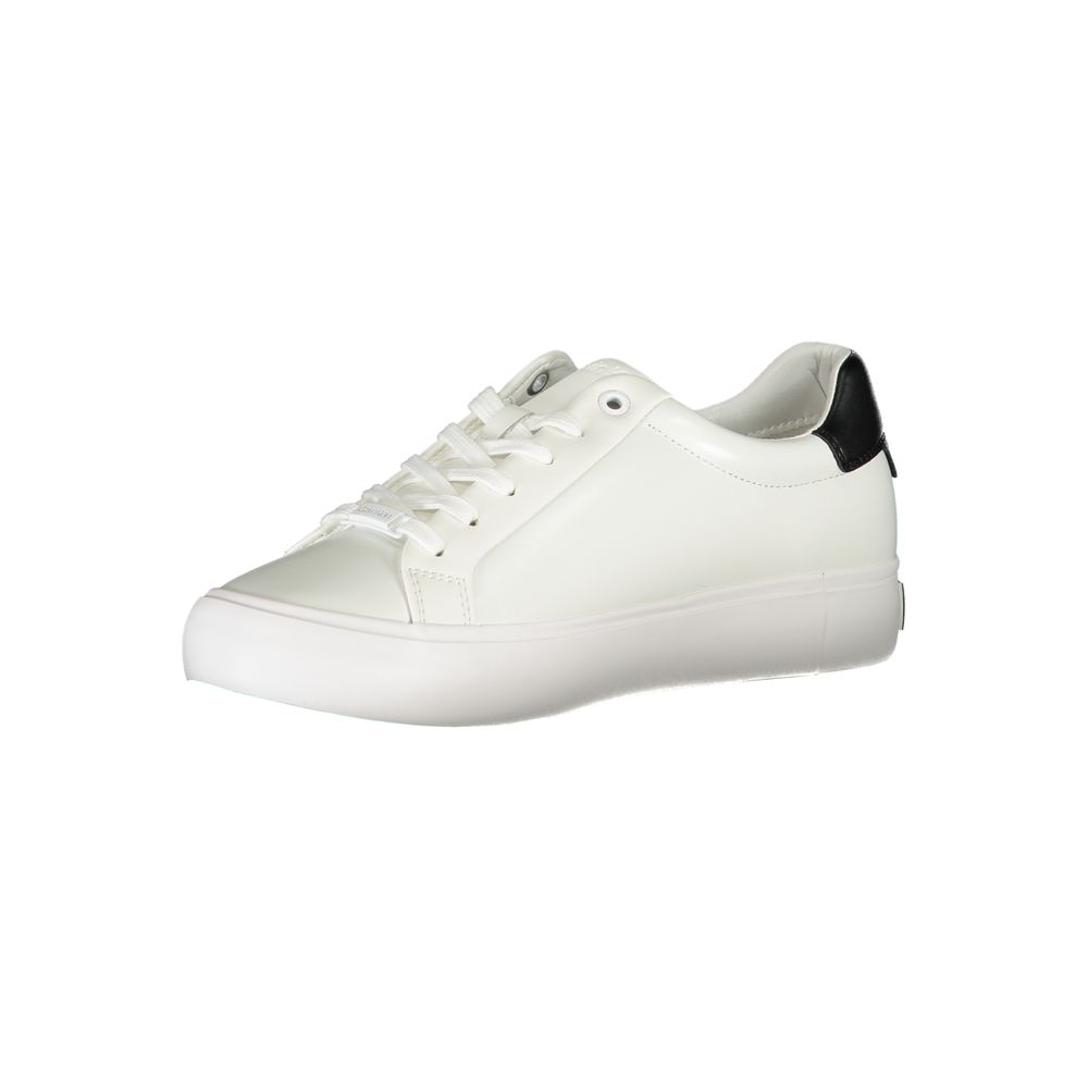 Calvin Klein White Polyester Sneaker $271.00 Calvin Klein Luzworld