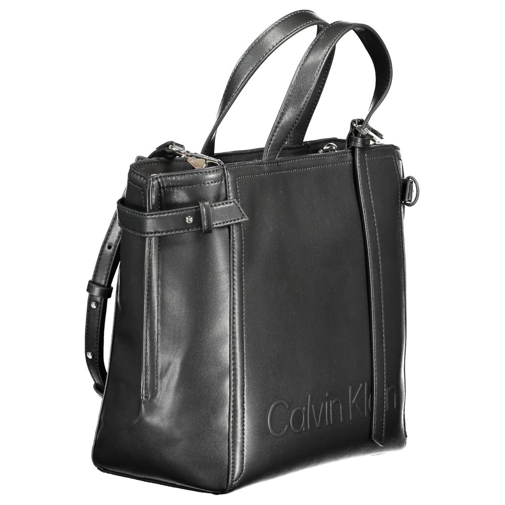 Calvin Klein Black Polyester Women Handbag $605.00 Calvin Klein Luzworld