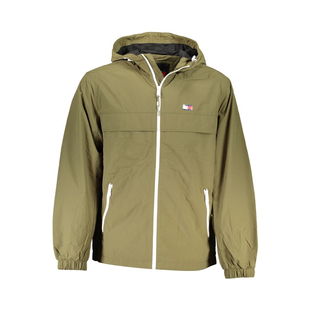 Tommy Hilfiger Green Recycled Nylon Men Jacket $281.00 Tommy Hilfiger Luzworld