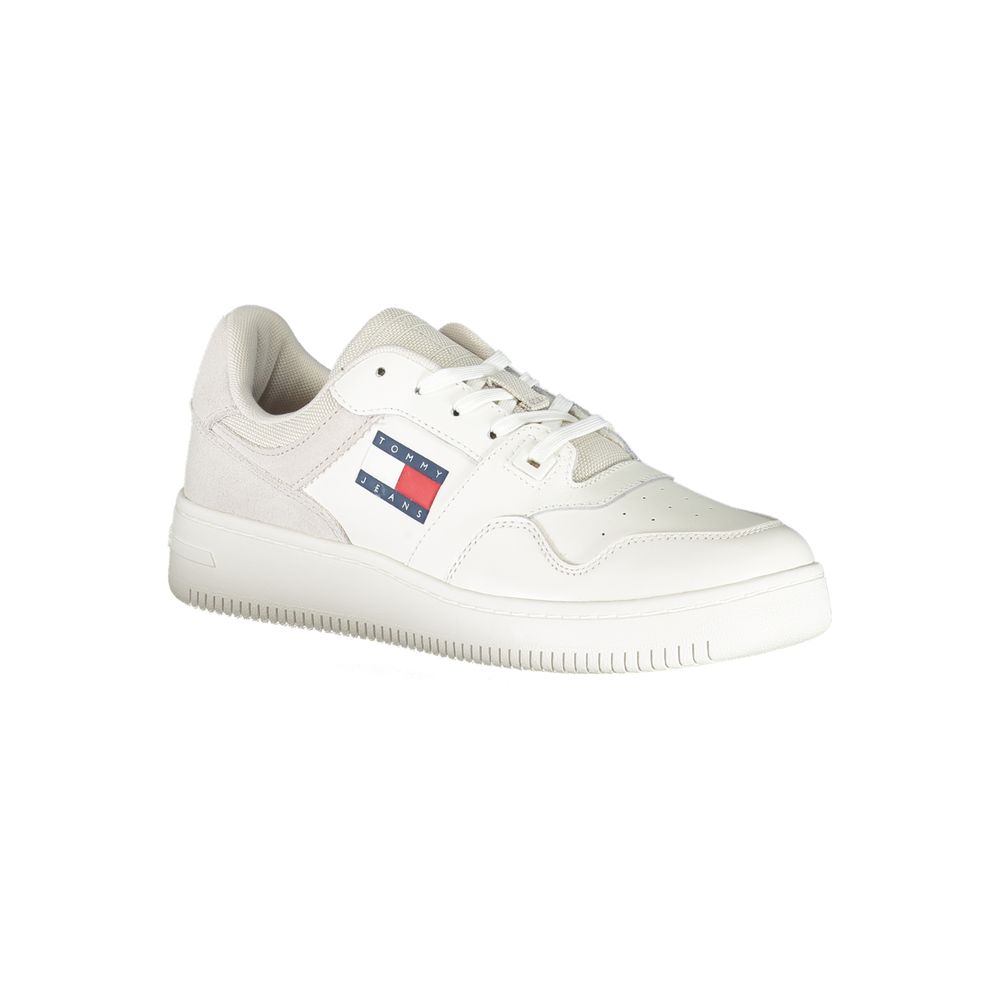 Tommy Hilfiger White Polyester Sneaker $238.00 Tommy Hilfiger Luzworld