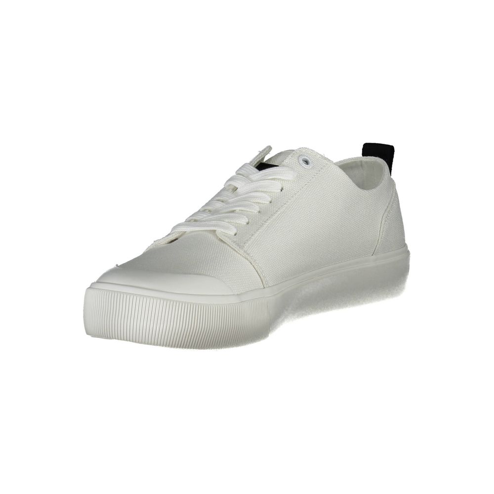 Calvin Klein White Cotton Men Sneaker $240.00 Calvin Klein Luzworld