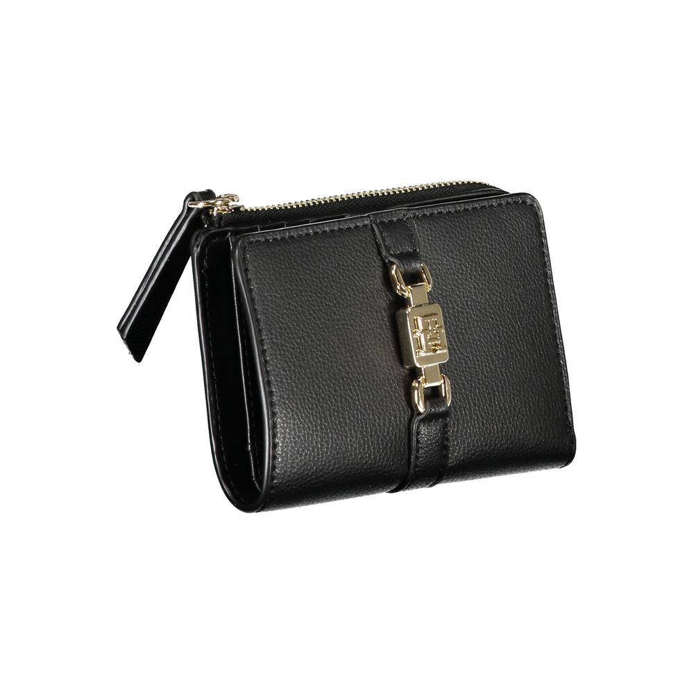 Tommy Hilfiger Sleek Black Zip Wallet with Coin Purse $198.00 Tommy Hilfiger Luzworld