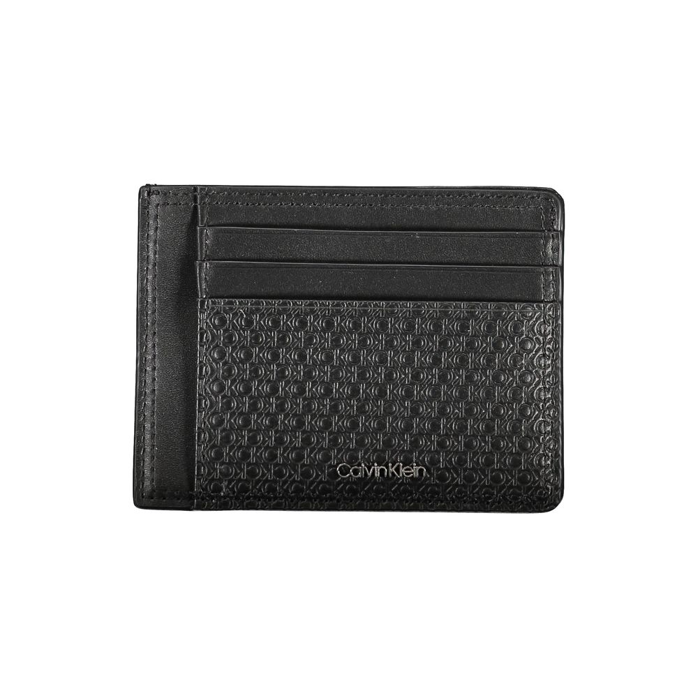 Calvin Klein Sleek Black Leather Coin Purse with Card Holder $177.00 Calvin Klein Luzworld
