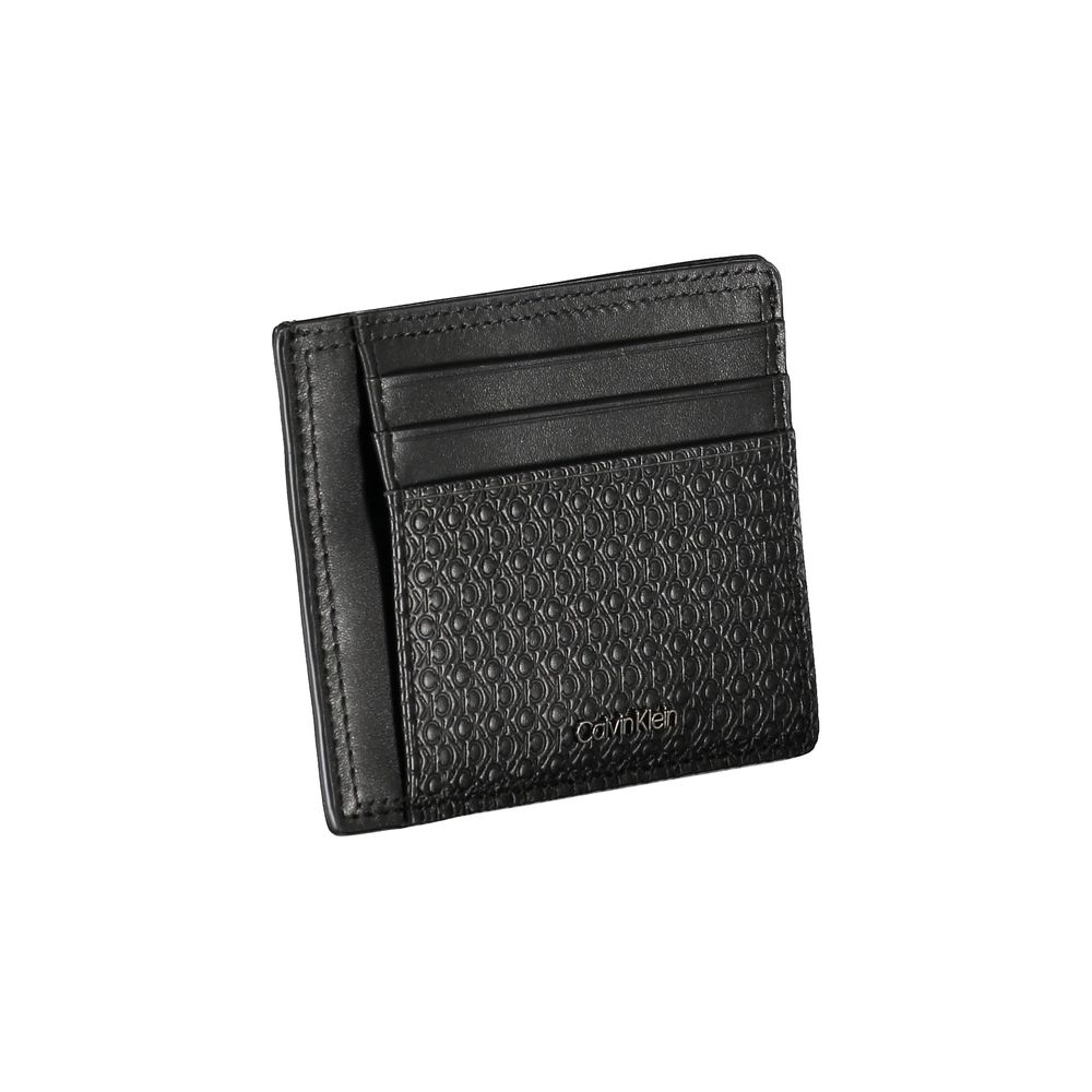 Calvin Klein Sleek Black Leather Coin Purse with Card Holder $177.00 Calvin Klein Luzworld