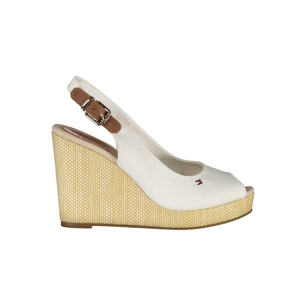 Tommy Hilfiger White Cotton Sandal $222.00 Tommy Hilfiger Luzworld