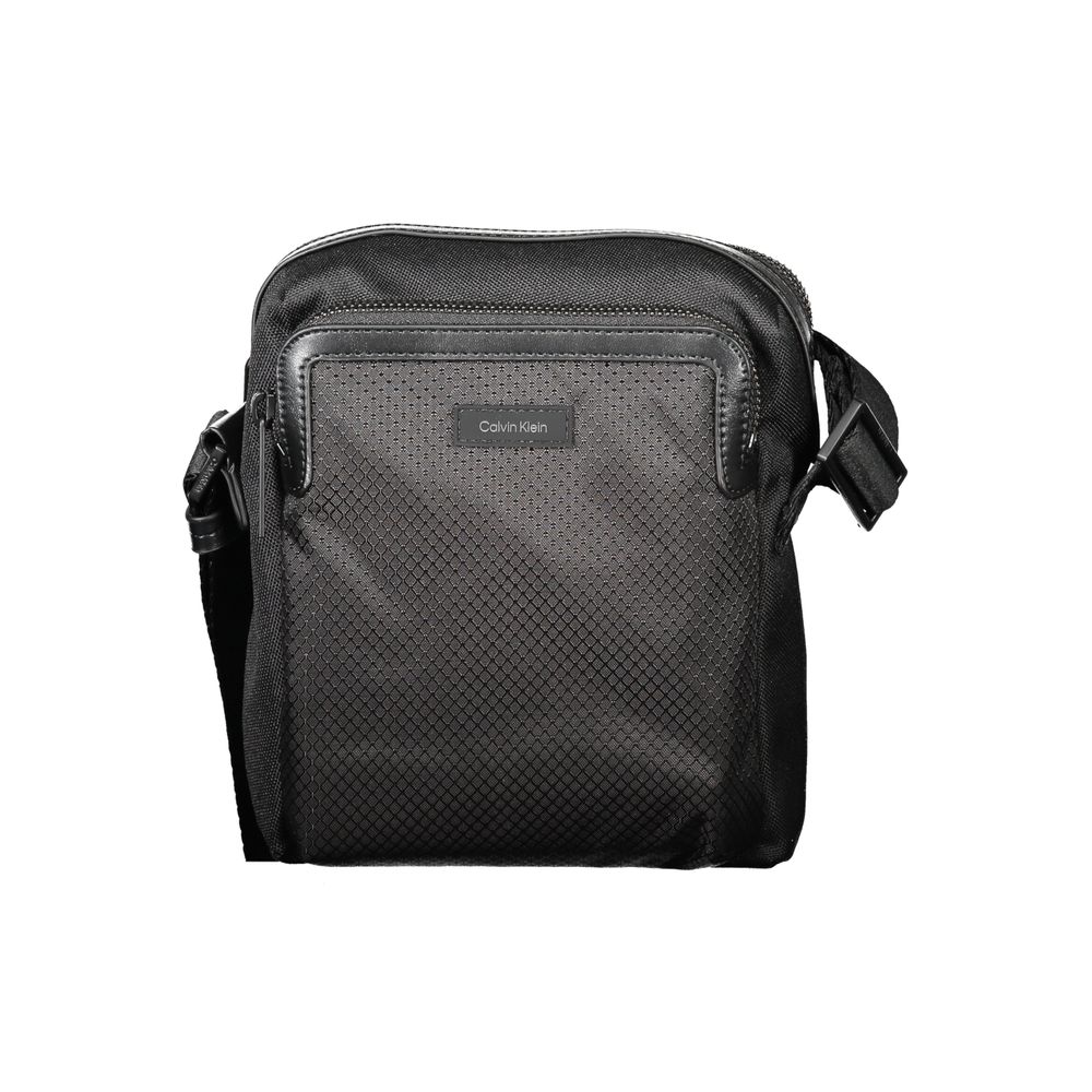 Calvin Klein Black Polyester Men Shoulder Bag $200.00 Calvin Klein Luzworld