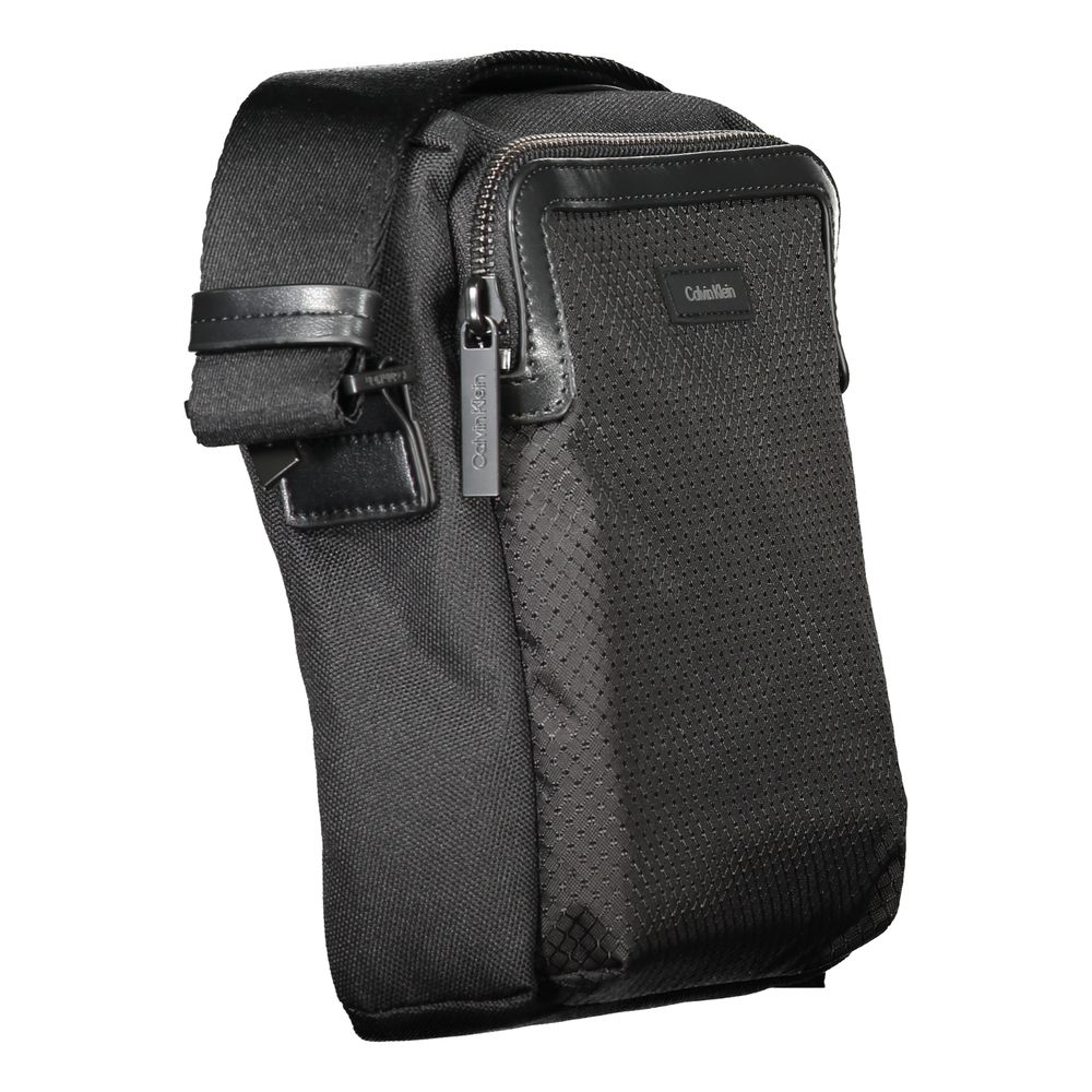 Calvin Klein Black Polyester Men Shoulder Bag $200.00 Calvin Klein Luzworld
