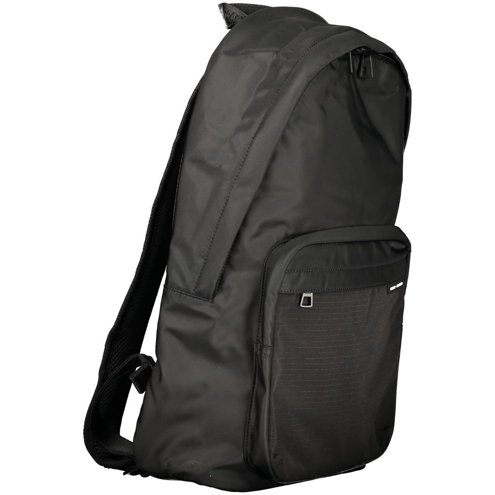 Tommy Hilfiger Black Polyester Men Backpack $248.00 Tommy Hilfiger Luzworld