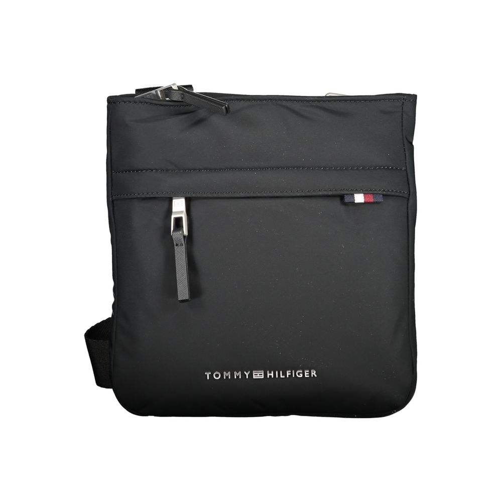Tommy Hilfiger Black Polyester Shoulder Bag $222.00 Tommy Hilfiger Luzworld