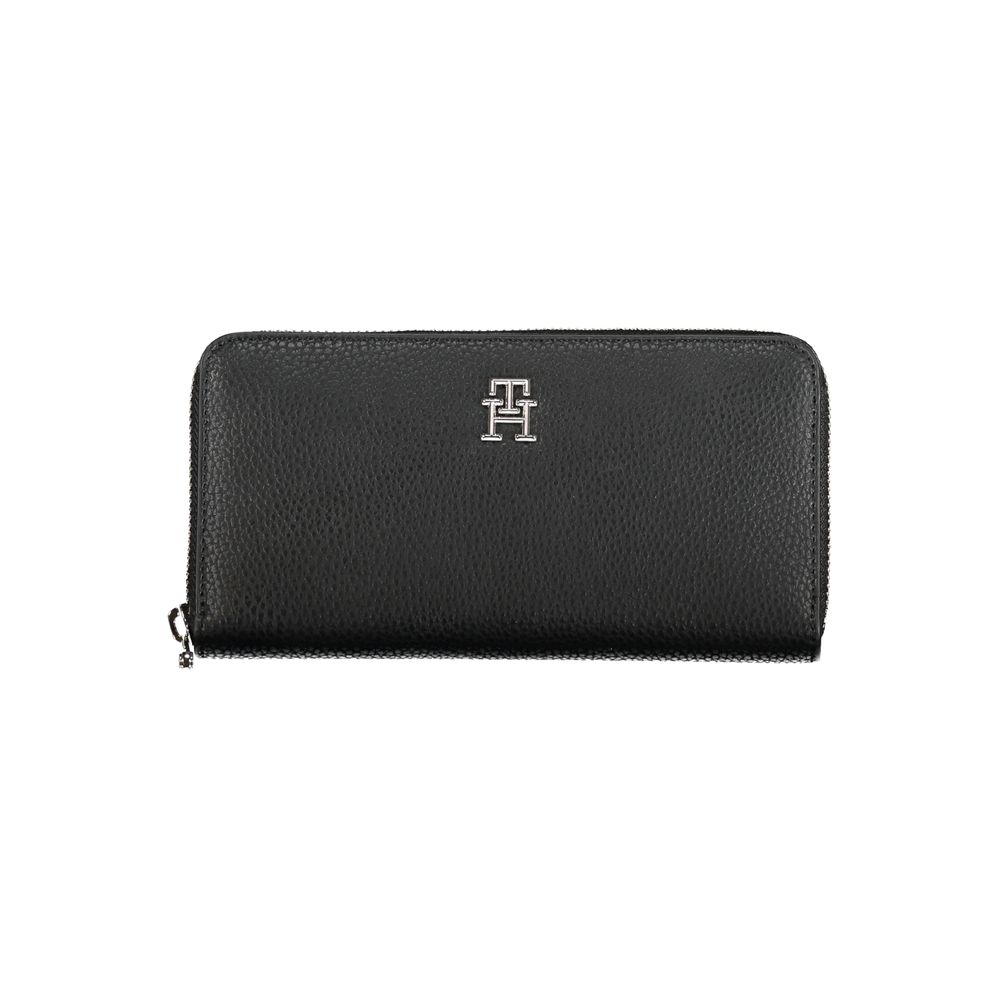 Tommy Hilfiger Sleek Black Multipurpose Wallet $198.00 Tommy Hilfiger Luzworld