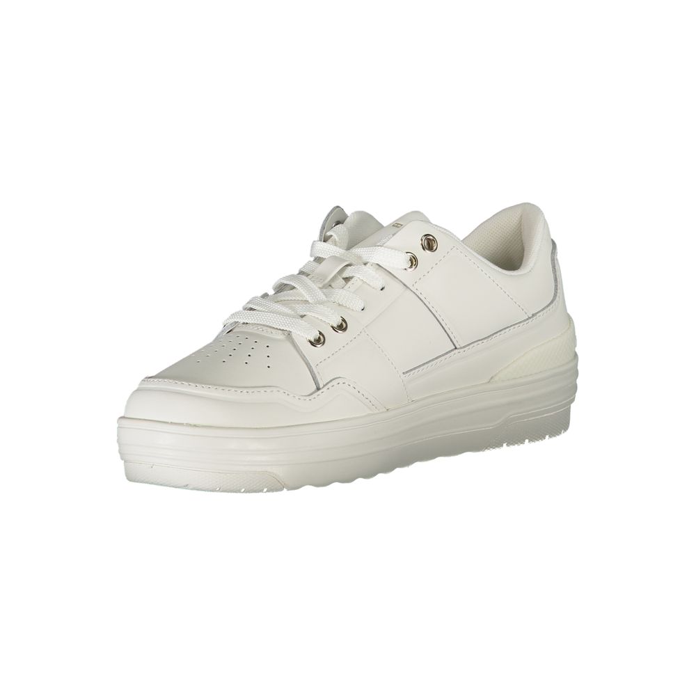 Tommy Hilfiger White Leather Women Sneaker $303.00 Tommy Hilfiger Luzworld