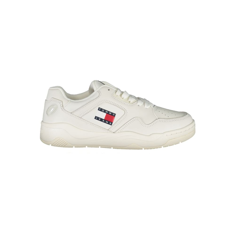 Tommy Hilfiger White Polyester Sneaker $271.00 Tommy Hilfiger Luzworld