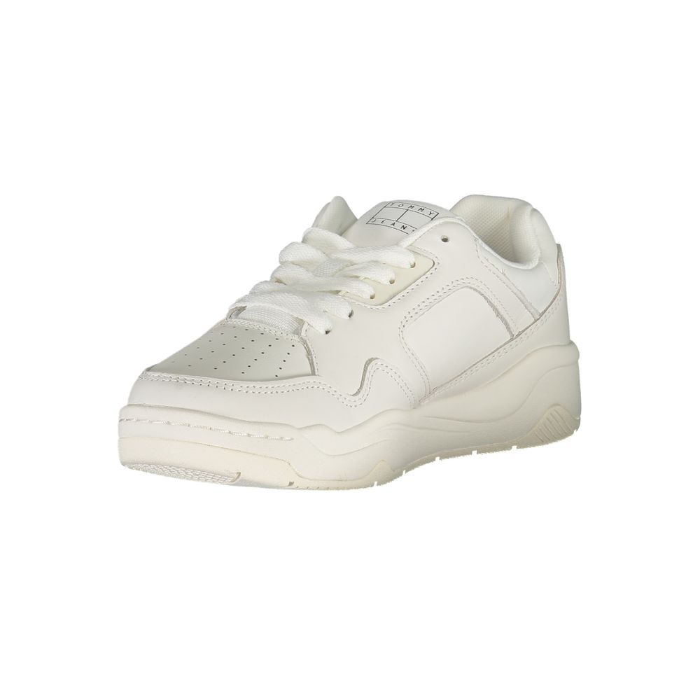 Tommy Hilfiger White Polyester Sneaker $271.00 Tommy Hilfiger Luzworld