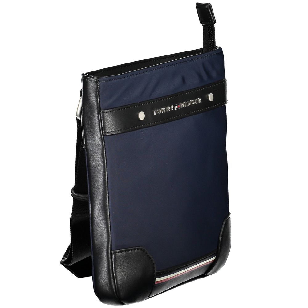 Tommy Hilfiger Blue Polyester Men Shoulder Bag $221.00 Tommy Hilfiger Luzworld
