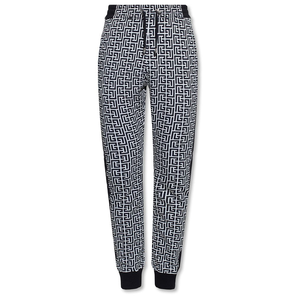 Balmain Black Cotton Men Sweatpant $1934.00 Balmain Luzworld