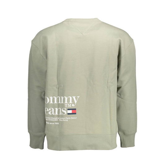 Tommy Hilfiger Green Cotton Men Sweater $214.00 Tommy Hilfiger Luzworld