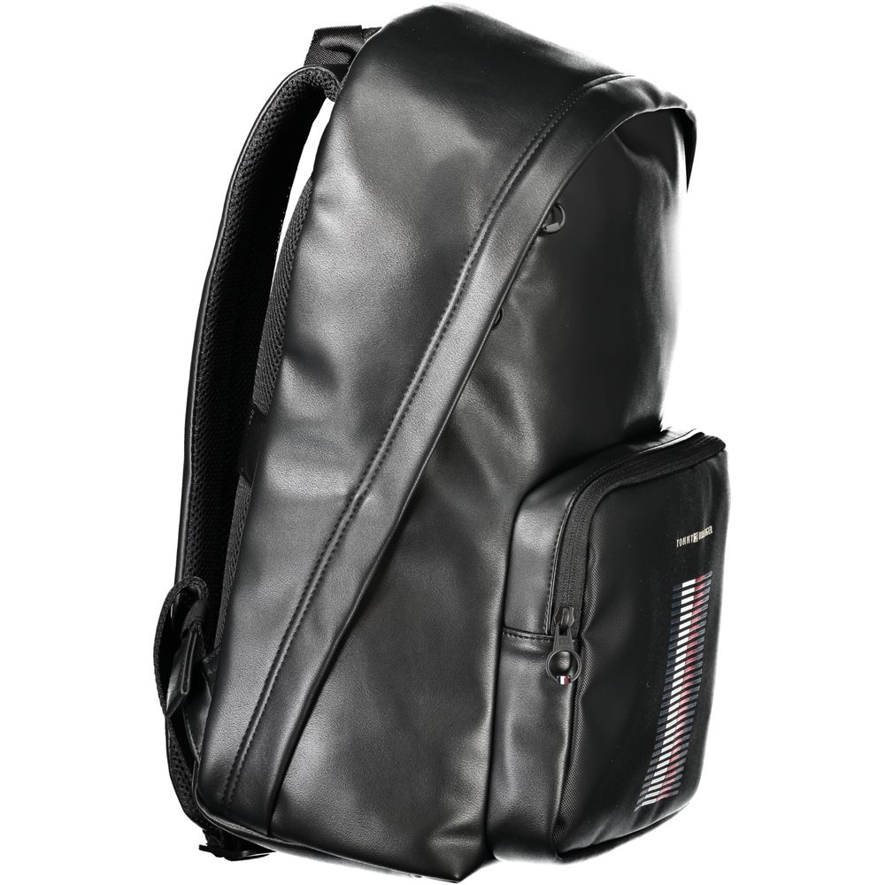 Tommy Hilfiger Black Polyethylene Men Backpack $294.00 Tommy Hilfiger Luzworld