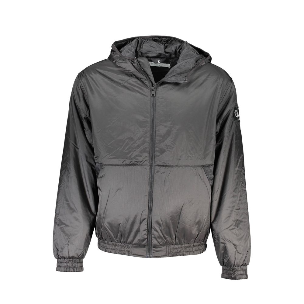 Calvin Klein Black Recycled Polyester Men Jacket $562.00 Calvin Klein Luzworld