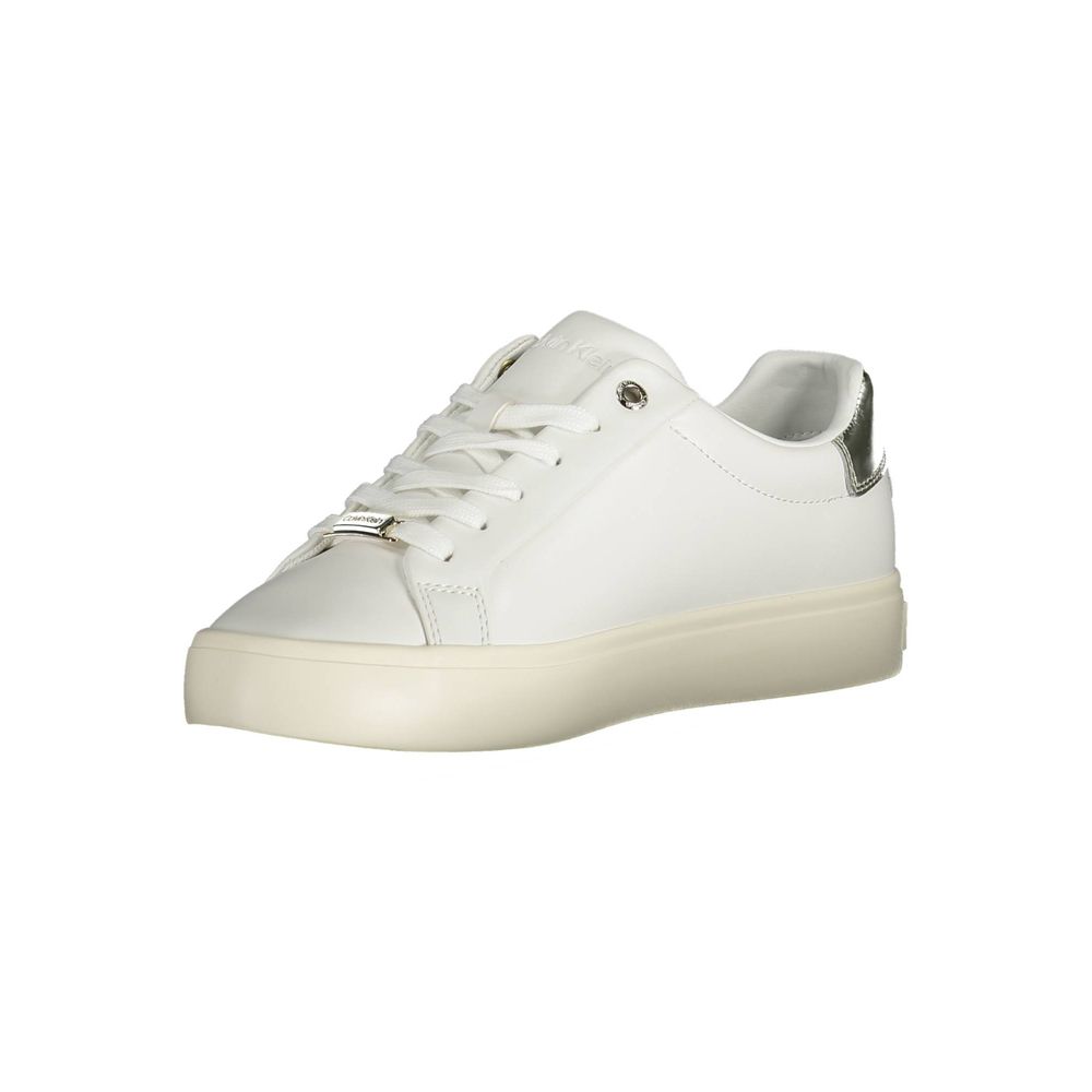 Calvin Klein White Leather Women Sneaker $249.00 Calvin Klein Luzworld