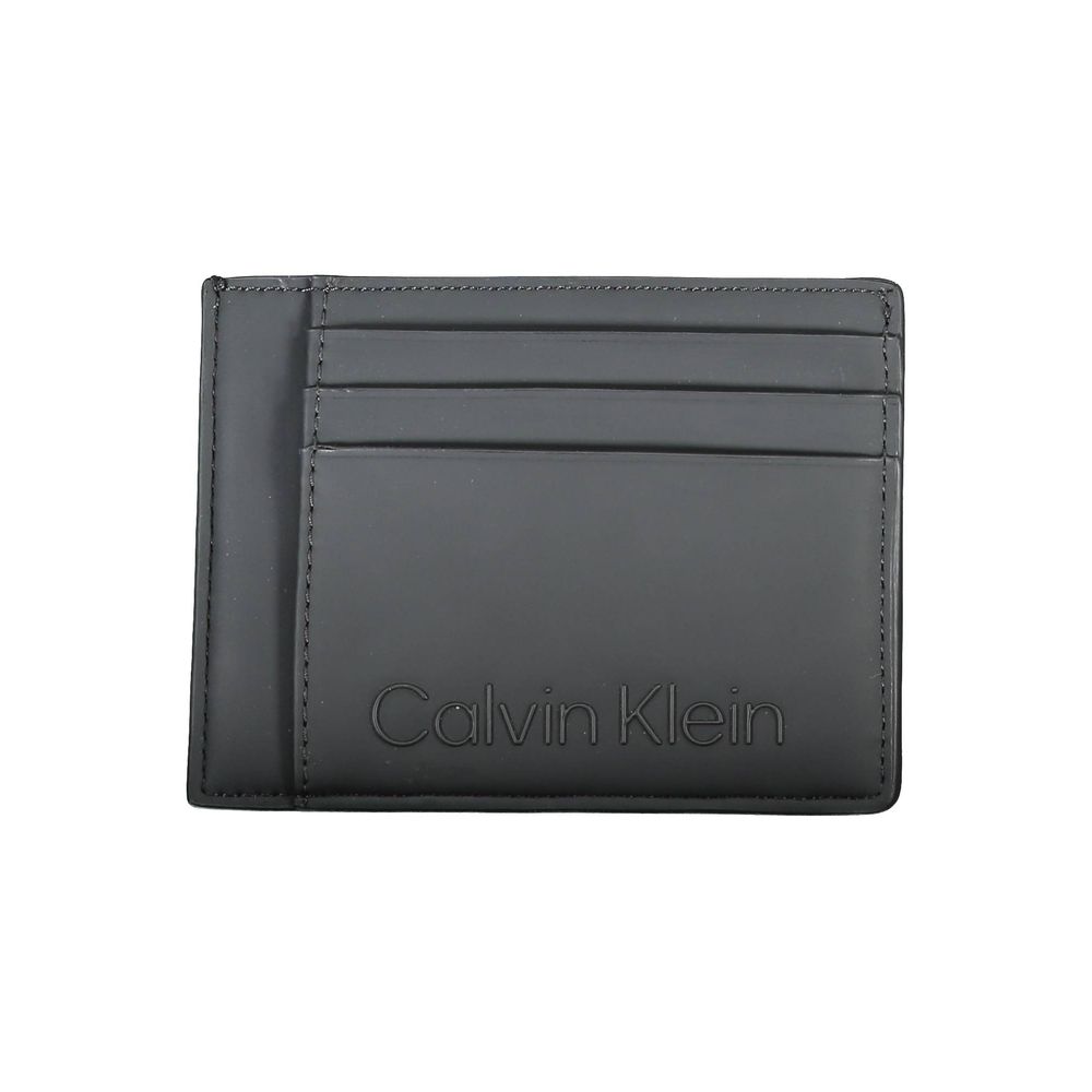 Calvin Klein Black Polyester Men Wallet $151.00 Calvin Klein Luzworld