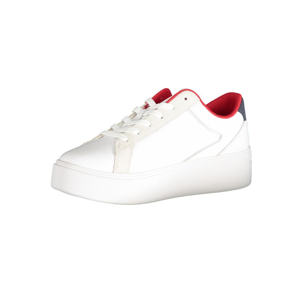 Tommy Hilfiger White Polyester Sneaker $271.00 Tommy Hilfiger Luzworld