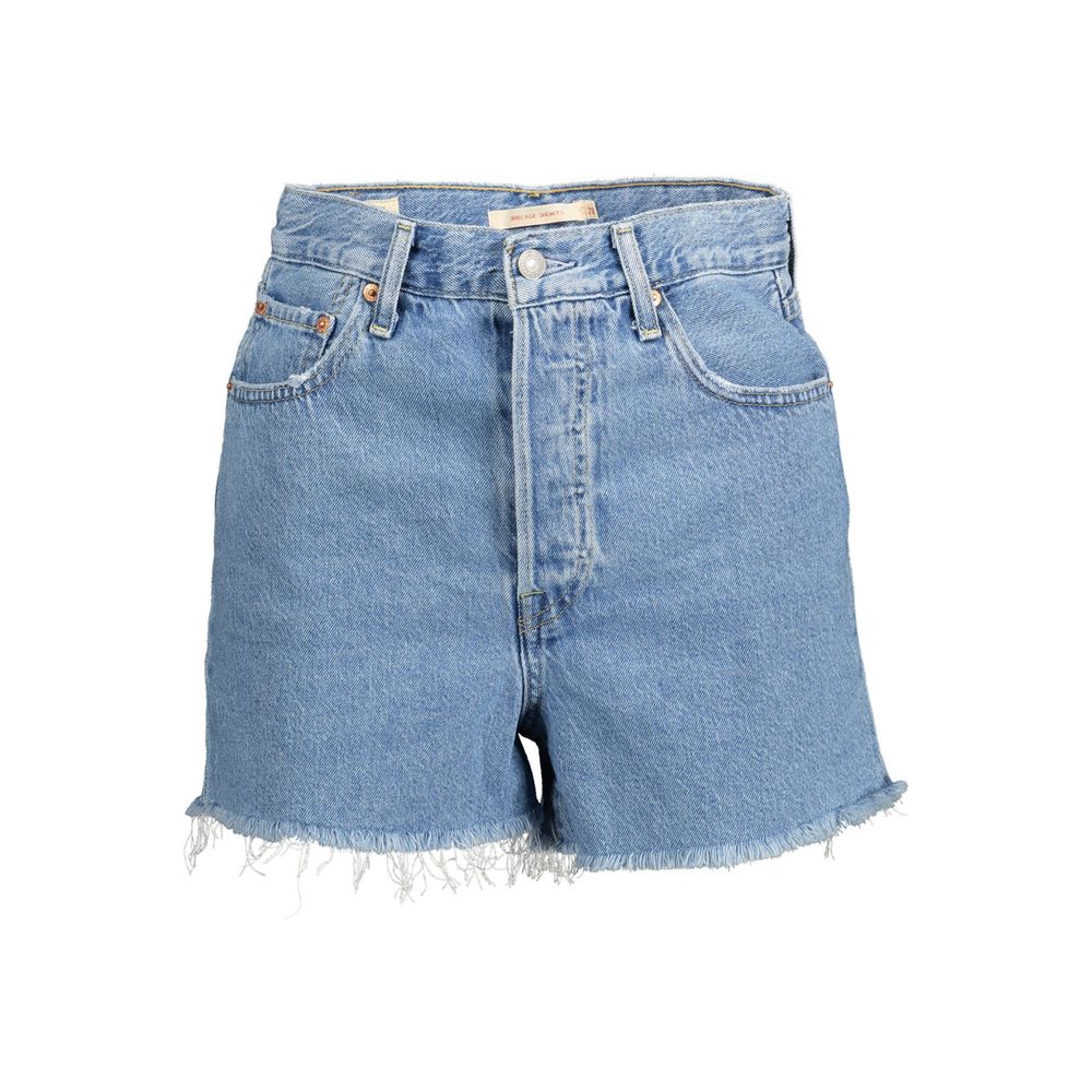 Levi's Blue Cotton Women Shorts $177.00 Levi's Luzworld