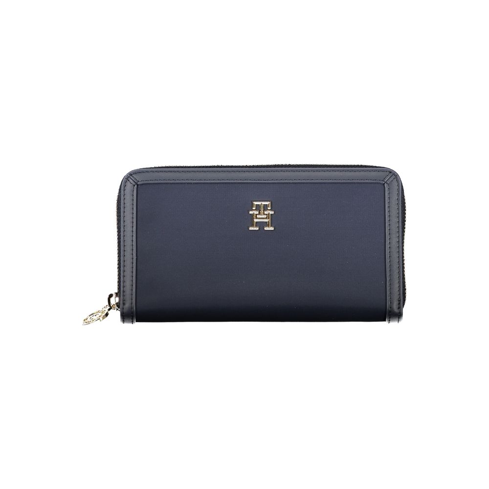 Tommy Hilfiger Chic Sustainable Blue Wallet with Secure Zip $182.00 Tommy Hilfiger Luzworld
