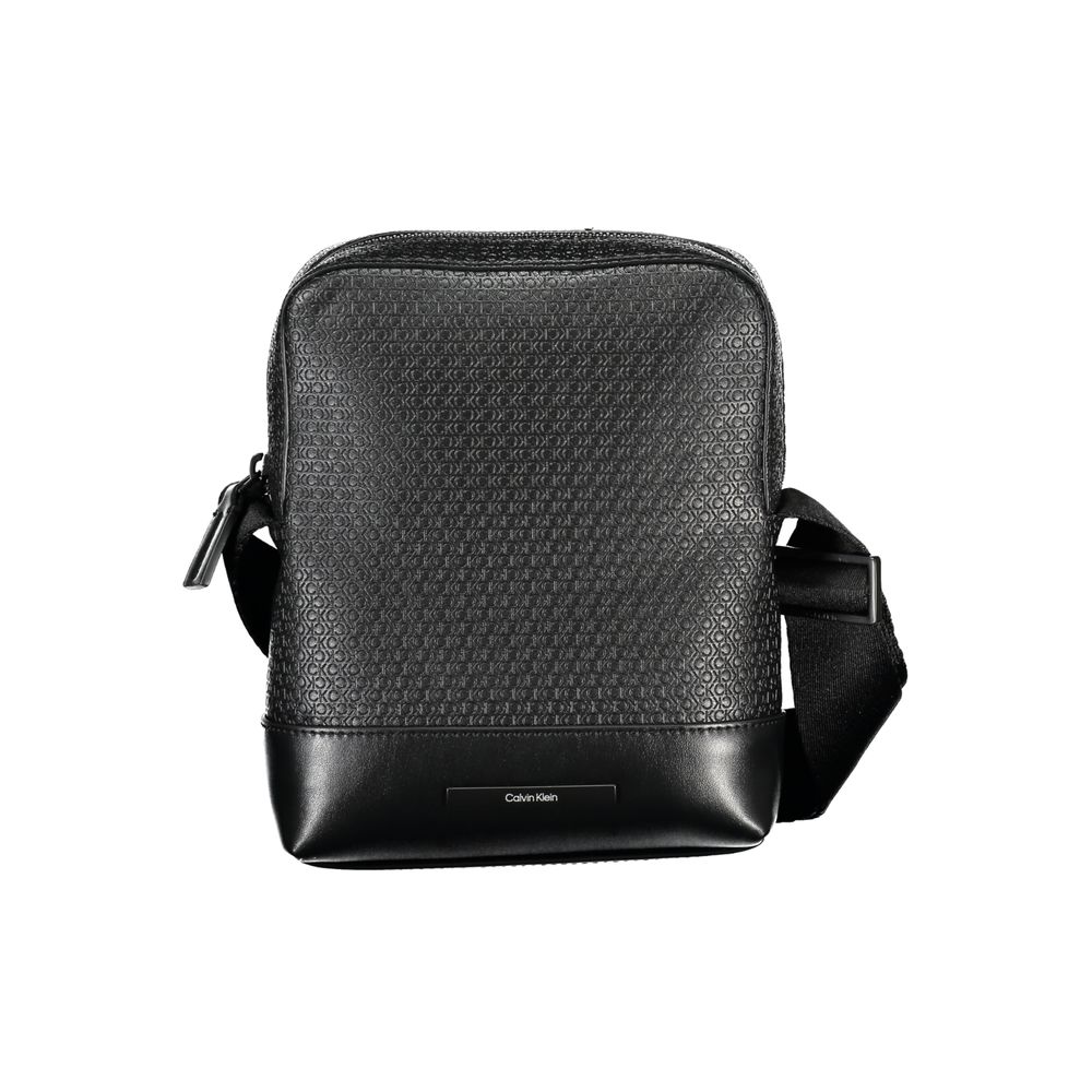 Calvin Klein Elegant Black Shoulder Bag with Contrasting Accents $233.00 Calvin Klein Luzworld