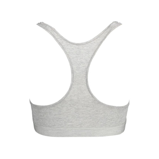 Tommy Hilfiger Gray Cotton Women Sports Bra $124.00 Tommy Hilfiger Luzworld