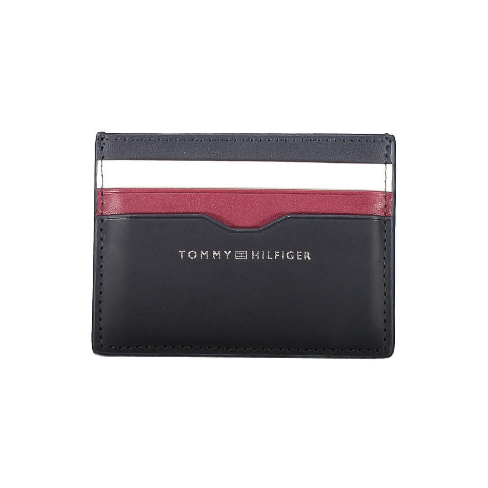 Tommy Hilfiger Blue Leather Men Wallet $154.00 Tommy Hilfiger Luzworld