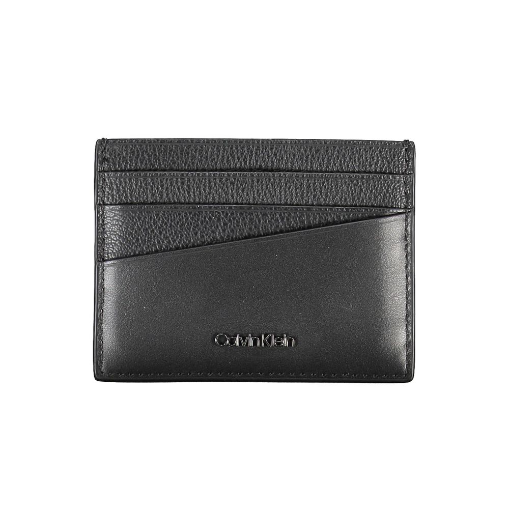Calvin Klein Elegant Leather Card Holder in Timeless Black $152.00 Calvin Klein Luzworld