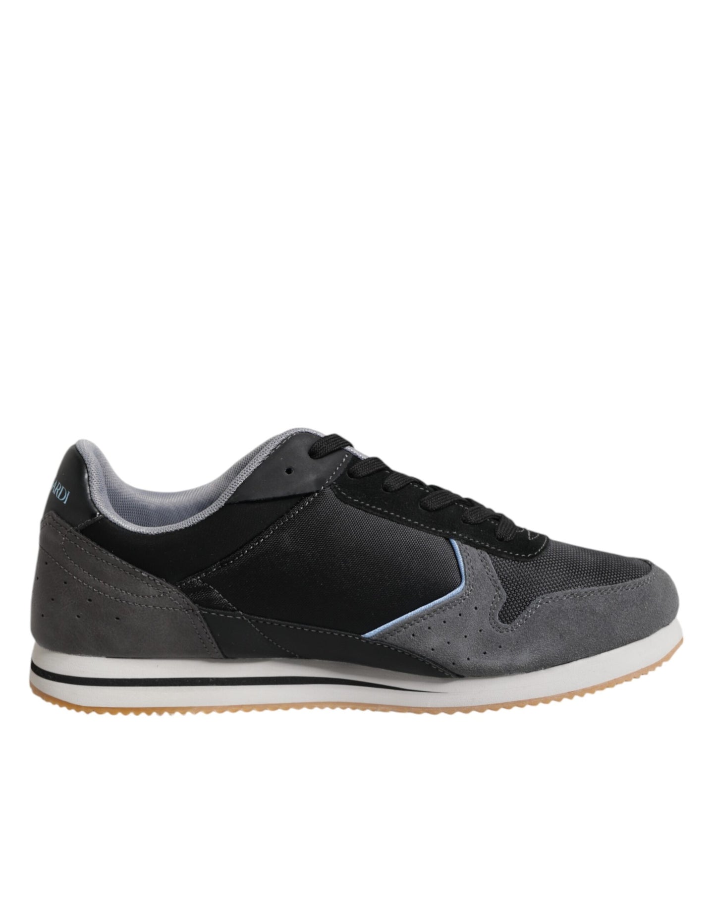 Trussardi Black Gray Lace Up Low Top Casual Sneakers Shoes $265.00 Trussardi Luzworld
