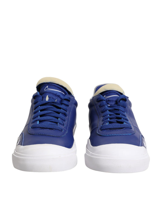 Nike White Blue Lace Up Low Top Drop-Type PRM Sneakers Shoes $592.00 Nike Luzworld