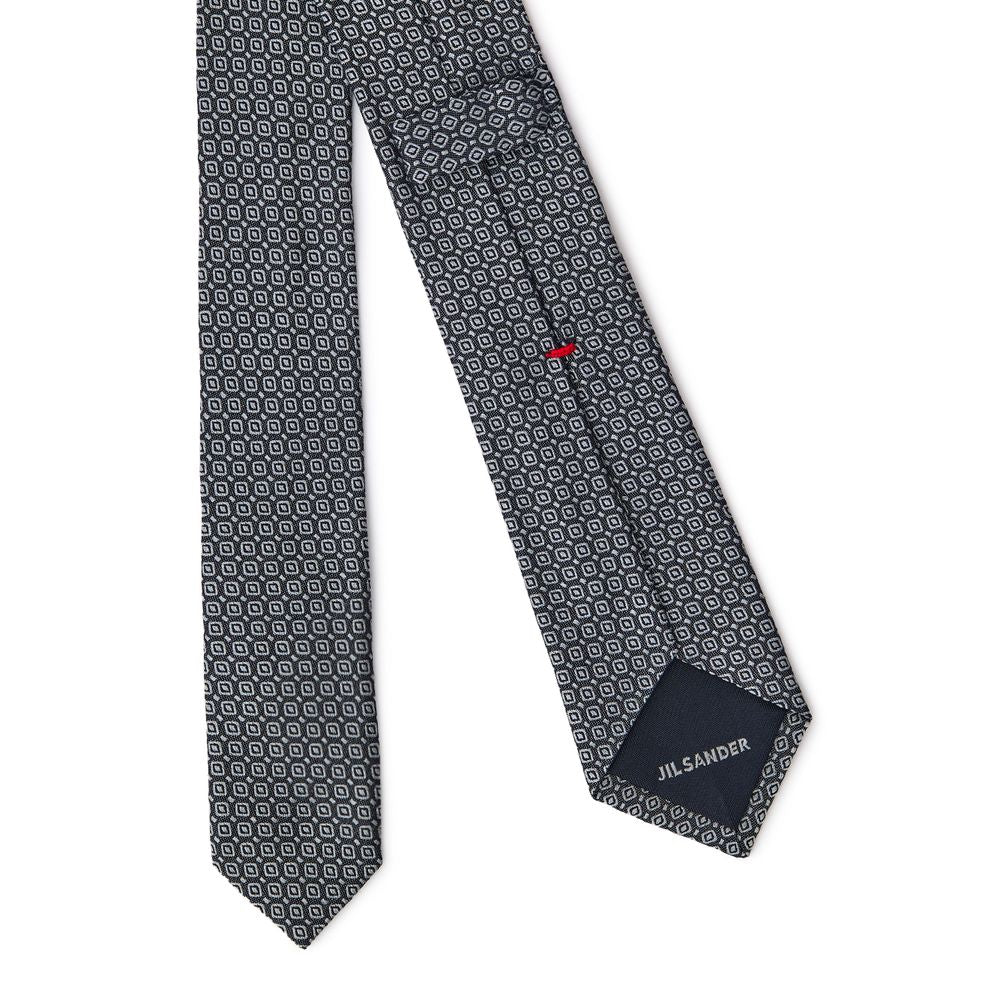 Jil Sander Gray Silk Ty $527.00 Jil Sander Luzworld