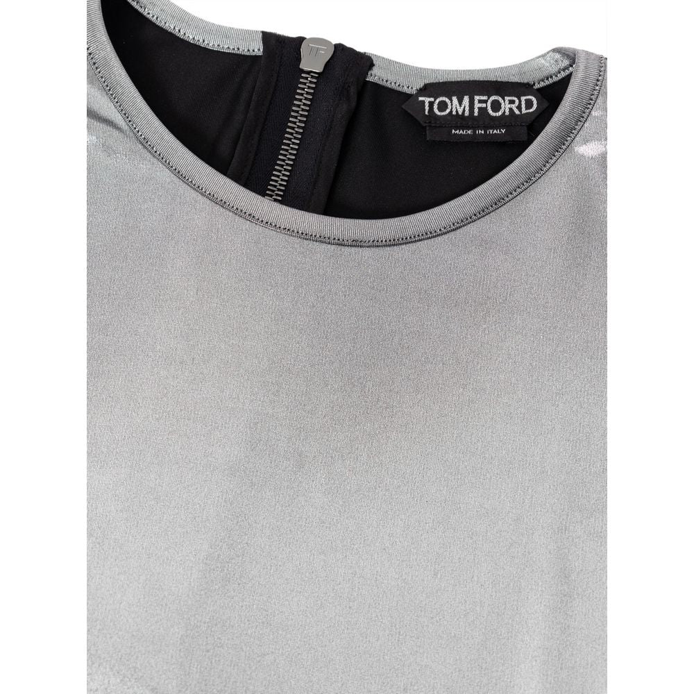 Gray garment with a Tom Ford label on a white background