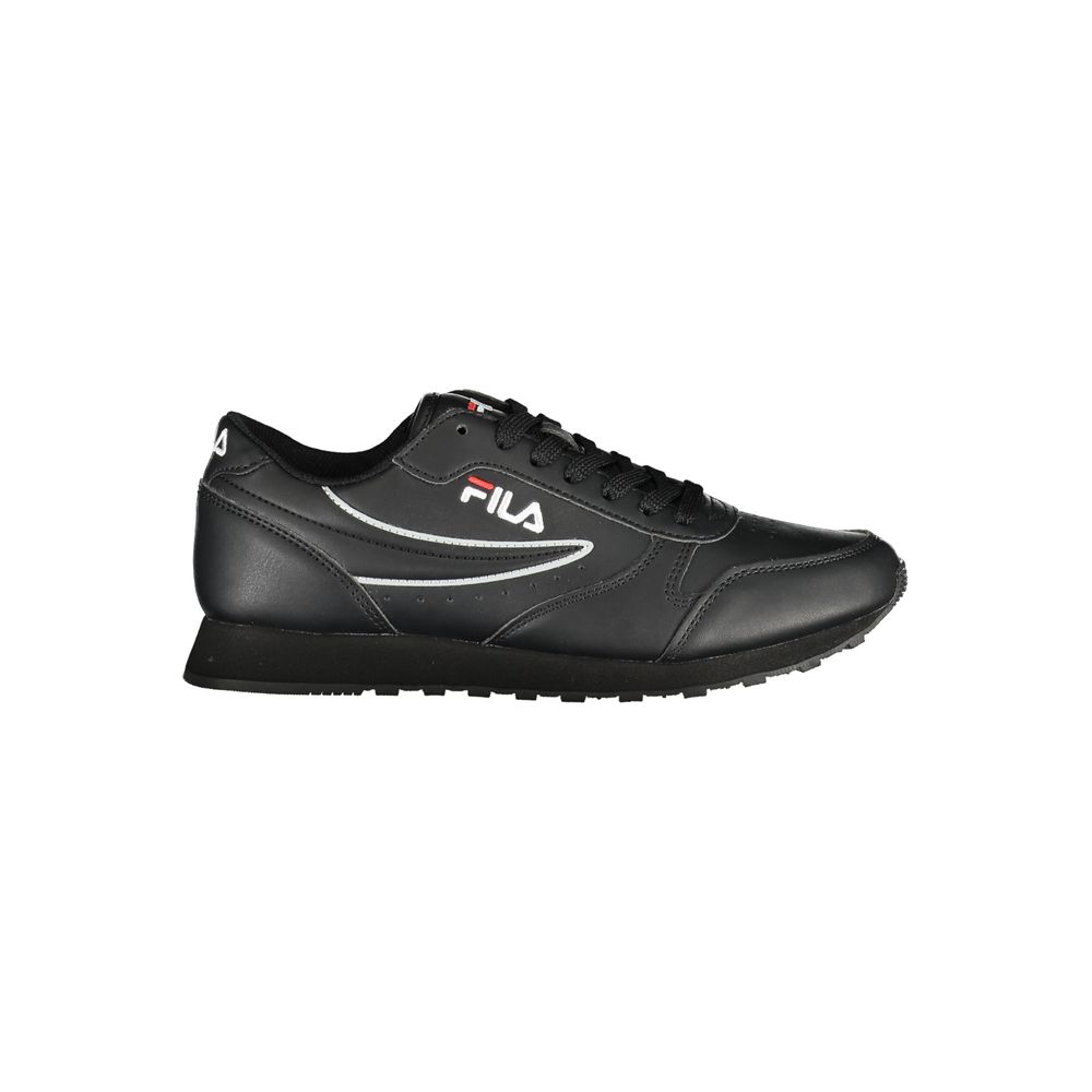 Fila Sleek Black Lace-Up Sport Sneakers $188.00 Fila Luzworld