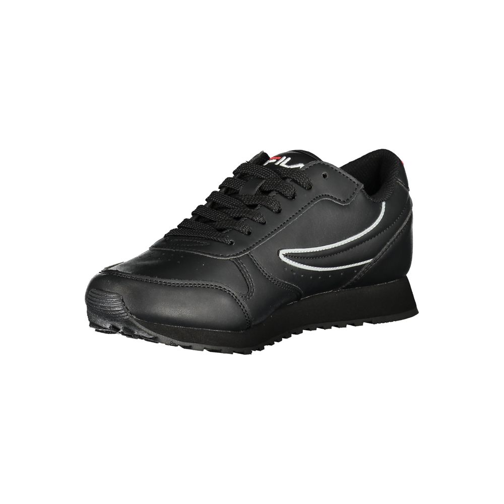 Fila Sleek Black Lace-Up Sport Sneakers $188.00 Fila Luzworld